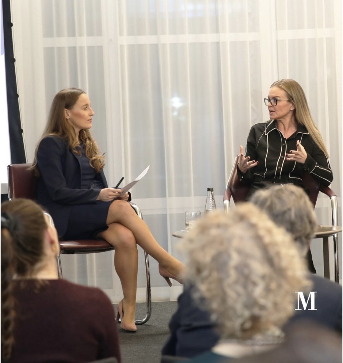 Laura Enston speaking on a panel event at Mishcon de Reya