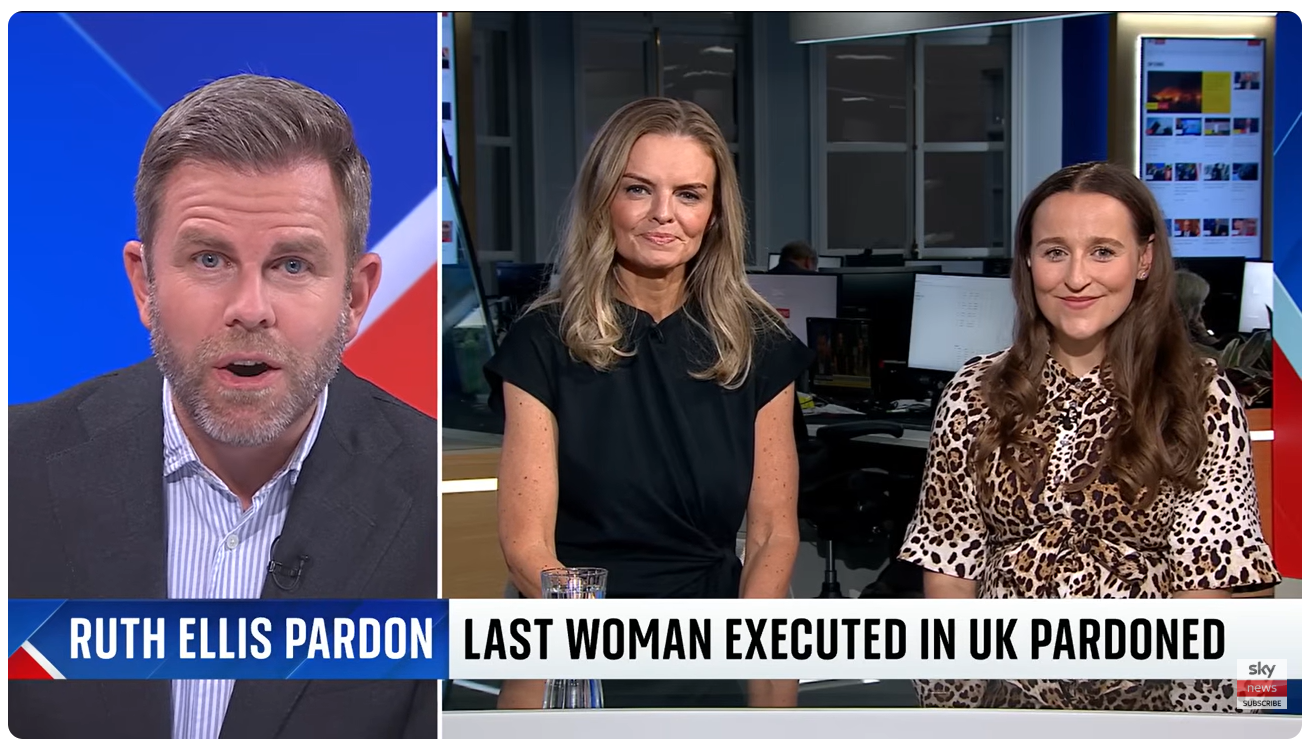Sky News interview: King grants last woman hanged in UK conditional pardon